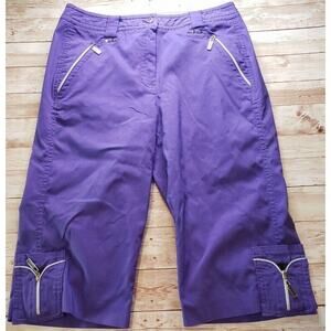 Jamie Sadock size 2 Women's Purple Bermuda Golf Shorts
